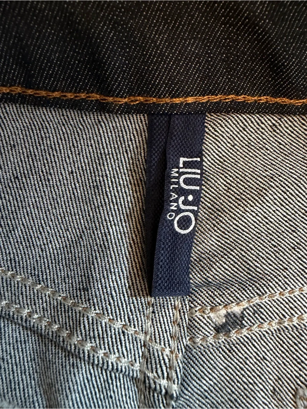 Liu Jo Milano 28 Dark Blue Denim Bermuda Wide Leg Jort Short Culotte NWT $200